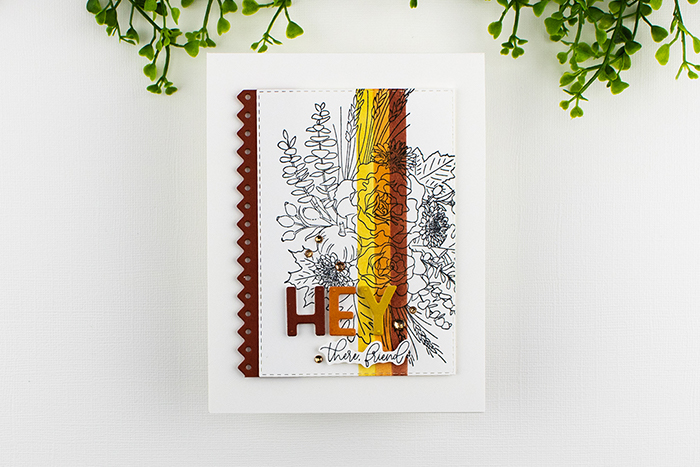 Autumn Card with large floral image created using Stampin' Up!'s Autumn Greetings stamp set